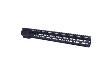 Image of Guntec USA 16.5 AIR-LOK Series M-LOK Compression Free Floating Handguard w/ Monolithic Top Rail, .308 Cal, Anodized Black, GT-16.5ALC-308