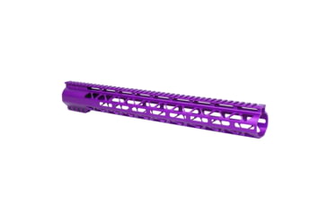 Image of Guntec USA 16.5in AIR-LOK Series M-LOK Compression Free Floating Handguard With Monolithic Top Rail .308 Cal, Anodized Purple, GT-16.5ALC-308-PURPLE
