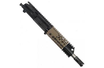 Image of GUNTEC USA 4in Ultra Slimline Octagonal 5 Sided Key Mod Free Floating Handguard w/Monolithic Top Rail,Cerakote Flat Dark Earth GT-4JKO-FDE