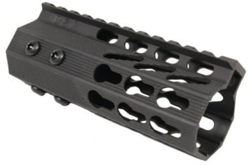 Image of GUNTEC USA 5in Ultra Slimline Octagonal 5 Sided Key Mod Free Floating Handguard w/Monolithic Top Rail,Black GT-5JKO