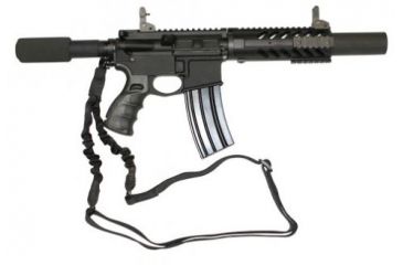 Image of GUNTEC USA 7in Free Floating Handguard w/Sectional Side/Bottom Rails,Black,1.93in dia GT1326-7