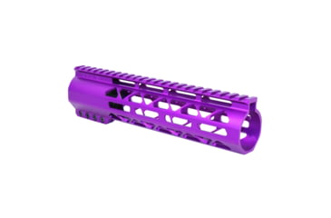Image of Guntec USA 9in .308 Caliber AIR-LOK Series M-LOK Compression Free Floating Handguard With Monolithic Top Rail, Anodized Purple, GT-9ALC-308-PURPLE