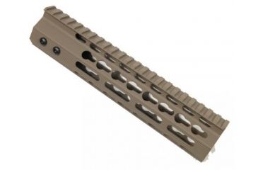 Image of GUNTEC USA 9in Ultra Lightweight Octogonal Dual Hybrid Key Mod /M-Lok Free Floating Handguard w/Monolithic Top Rail,Flat Dark Earth GT-9KMO-FDE