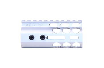 Image of Guntec USA Air Lite Series Honeycomb M-LOK Free Floating Handguard w/ Monolithic Top Rail, 4in, Anodized Clear, GT-4HC-AL-MLK-CLEAR