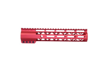 Image of Guntec USA AirLok Series M-LOK Compression Free Floating Handguard w/Monolithic Top Rail, 10in, Red, GT-10ALC-RED