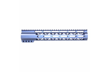 Image of Guntec USA AirLok Series M-LOK Compression Free Floating Handguard w/Monolithic Top Rail, 12in, Grey, GT-12ALC-GREY