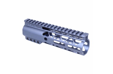 Image of Guntec USA AIR-LOK Series M-LOK Compression Free Floating Handguard w/Monolithic Top Rail, 7in, Grey, GT-7ALC-GREY