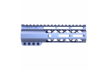 Image of Guntec USA AirLok Series M-LOK Compression Free Floating Handguard w/Monolithic Top Rail, 7in, Grey, GT-7ALC-GREY