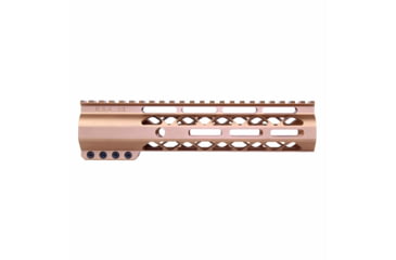 Image of Guntec USA AirLok Series M-LOK Compression Free Floating Handguard w/Monolithic Top Rail, 9in, Bronze, GT-9ALC-BRZ