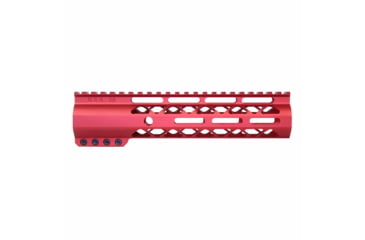 Image of Guntec USA AirLok Series M-LOK Compression Free Floating Handguard w/Monolithic Top Rail, 9in, Red, GT-9ALC-RED