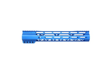 Image of Guntec USA AIR-LOK Series M-LOK Compression Gen 2 Free Floating Handguard w/Monolithic Top Rail, 12in, Blue, GT-12ALC-G2-BLUE