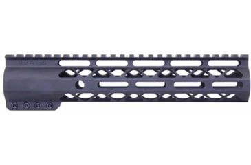 Image of Guntec USA AR-15 10in Air-Lok Series M-LOK Compression Free Floating Handguard w/ Monolithic Top Rail, Anodized Black, GT-10ALC