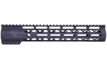 Image of Guntec USA AR-15 12in Air-Lok Series M-LOK Compression Free Floating Handguard w/ Monolithic Top Rail, Anodized Black, GT-12ALC