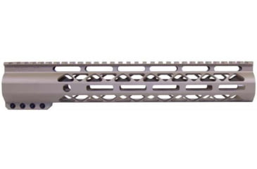 Image of Guntec USA AR-15 12in Air-Lok Series M-LOK Compression Free Floating Handguard w/ Monolithic Top Rail, Flat Dark Earth, GT-12ALC-FDE