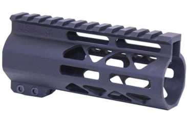 Image of Guntec USA AR-15 5in Air-Lok Series M-LOK Compression Free Floating Handguard w/ Monolithic Top Rail, Anodized Black, GT-5ALC