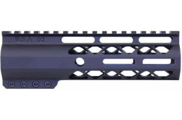 Image of Guntec USA AR-15 7in Air-Lok Series M-LOK Compression Free Floating Handguard w/ Monolithic Top Rail, Anodized Black, GT-7ALC