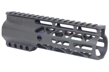 Image of Guntec USA AR-15 7in Air-Lok Series M-LOK Compression Free Floating Handguard w/ Monolithic Top Rail, OD Green, GT-7ALC-G