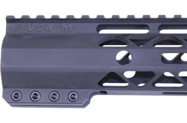 Image of Guntec USA AR-15 9in Air-Lok Series M-LOK Compression Free Floating Handguard w/ Monolithic Top Rail, Anodized Black, GT-9ALC