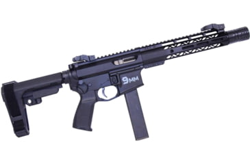 Image of Guntec USA AR-15 9in Air-Lok Series M-LOK Compression Free Floating Handguard w/ Monolithic Top Rail, Anodized Black, GT-9ALC