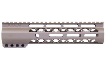 Image of Guntec USA AR-15 9in Air-Lok Series M-LOK Compression Free Floating Handguard w/ Monolithic Top Rail, Flat Dark Earth, GT-9ALC-FDE