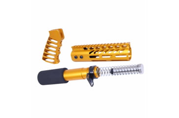 Image of Guntec USA AR-15 Pistol Furniture Set, Anodized Orange, AR-PISTOL-SET-MLK-ORANGE