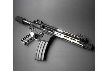 Image of Guntec USA AR-15 Pistol Furniture Set, Black Chrome, AR-PISTOL-SET-MLK-BC