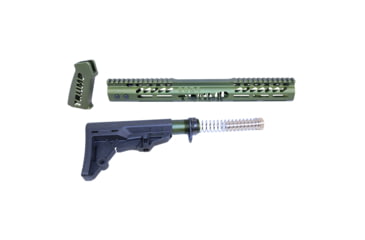 Image of Guntec USA AR-15 Trump Series Limited Edition Furniture Set, Anodized Green, TRUMP-SET-MIL-GREEN