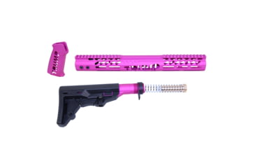 Image of Guntec USA AR-15 Trump Series Limited Edition Furniture Set, Anodized Pink, TRUMP-SET-MIL-PINK