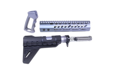 Image of Guntec USA AR-15 Ultra Pistol Furniture Set, Anodized Grey, UPS-GREY