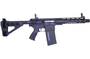 Image of Guntec USA AR-308 10in Air-Lok Series M-LOK Compression Free Floating Handguard w/ Monolithic Top Rail, Anodized Black, GT-10ALC-308