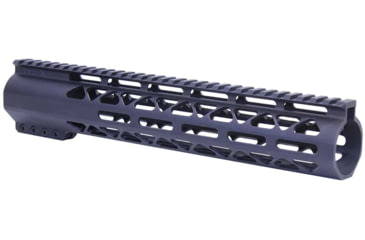 Image of Guntec USA AR-308 12in Air-Lok Series M-LOK Compression Free Floating Handguard w/ Monolithic Top Rail, Anodized Black, GT-12ALC-308