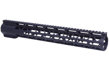 Image of Guntec USA AR-308 15in Air-Lok Series M-LOK Compression Free Floating Handguard w/ Monolithic Top Rail, Anodized Black, GT-15ALC-308