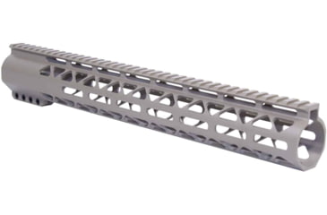 Image of Guntec USA AR-308 15in Air-Lok Series M-LOK Compression Free Floating Handguard w/ Monolithic Top Rail, Flat Dark Earth, GT-15ALC-308-FDE