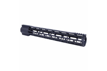 Image of Guntec USA AR-308 Air-Lok Series M-LOK Compression Free Floating Handguard w/ Monolithic Top Rail Gen 2, Anodized Black, GT-15ALC-G2-308