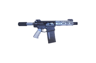 Image of Guntec USA AR .308 Pistol Furniture Set, Anodized Grey, AR-PISTOL-SET-MLK-308-GR