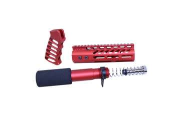Image of Guntec USA AR .308 Pistol Furniture Set, Anodized Red, AR-PISTOL-SET-MLK-308-R