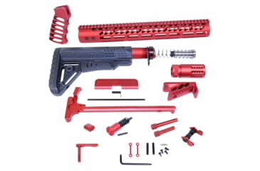 Image of Guntec USA AR .308 Ultimate Rifle Kit, Anodized Red, ULT-RK-308-RED