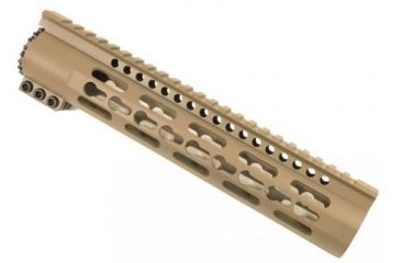Image of GUNTEC USA Slim Profile 10in Free Floating Keymod Handguard,Cerakote Flat Dark Earth TPH-10-FDE