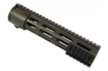 Image of GUNTEC USA Thin Profile Free Floating Handguard w/Removable Rails Monolithic Top Rail,308 Cal,10in,Cerakote OD Green CK308-10-G