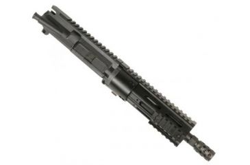 Image of GUNTEC USA Thin Profile Free Floating Handguard w/Removable Rails Monolithic Top Rail,7in,Aluminum Barrel Nut,Anodized BA78-7