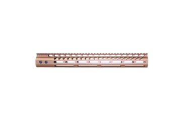 Image of Guntec USA Ultra Lightweight Thin M-LOK System Free Floating Handguard w/Monolithic Top Rail, 15in, Bronze, GT-15MLK-BRZ