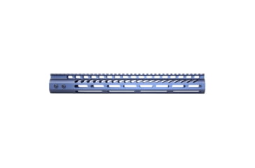Image of Guntec USA Ultra Lightweight Thin M-LOK System Free Floating Handguard w/Monolithic Top Rail, 15in, Grey, GT-15MLK-GREY