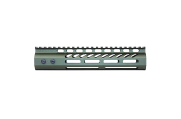 Image of Guntec USA Ultra Lightweight Thin M-LOK System Free Floating Handguard w/Monolithic Top Rail, 9in, Green, GT-9MLK-GREEN