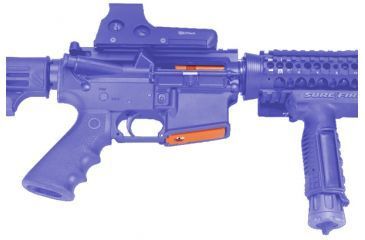 Image of GunVault MagVault Assault Rifle Safety Lock, Orange, Key AR-01