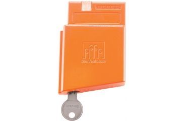 Image of GunVault MagVault Assault Rifle Safety Lock, Orange, Key AR-01 Front