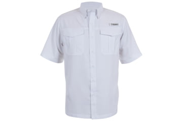 Image of Habit Belcoast River Guide Short Sleeve Fishing Shirt - Mens, Bright White, 2XL, TS1347-149-2X