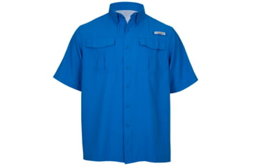 Image of Habit Belcoast River Guide Short Sleeve Fishing Shirt - Mens, Marlin Blue, 4XL, TS1347-309-4X