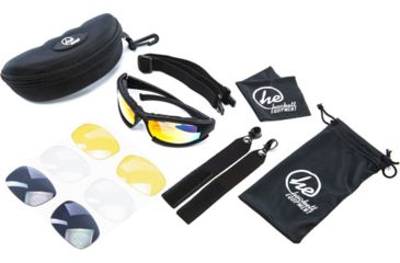 Image of Hackett Equipment Hackett Tactical Shooting Glasses/goggles 4 Lenses Black