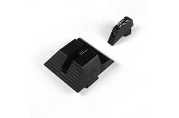 Image of Haley Strategic Partners GLOCK Handgun TH1RTE3N Sight, except small frame, Black Rear/Tritium Front HSP13SIGHTS-FTRB