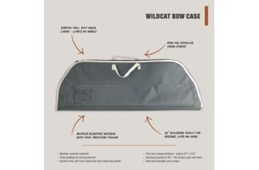 Image of HALF RACK Wildcat Bow Case, Grey, Large, HR1304